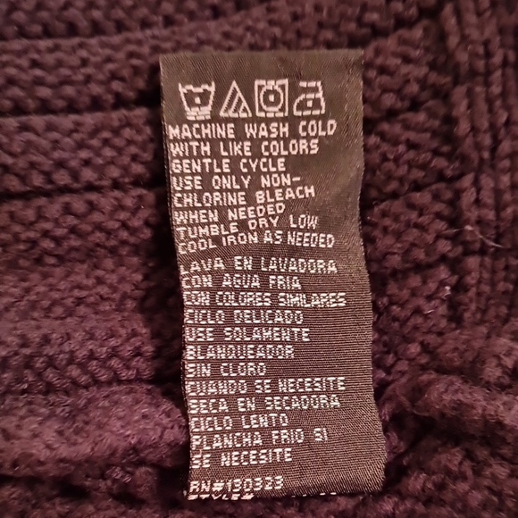 Calvin Klein Kids Black Knit Jacket front buttons, excellent used condition,  4T - Picture 6 of 6